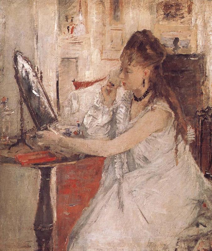 Berthe Morisot Woamn is Making up china oil painting image